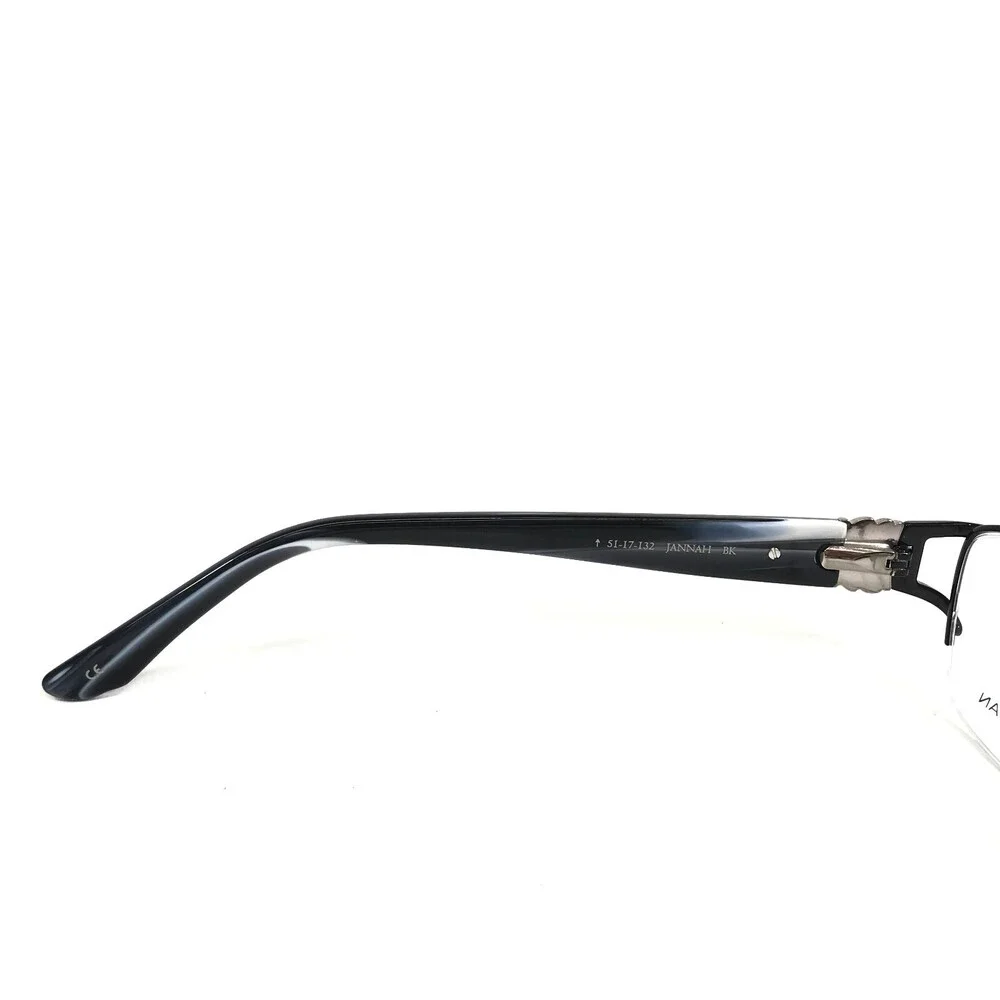 Dana Buchman Eyeglasses Frames JANNAH BK Black Silver Crystals 51-17-132